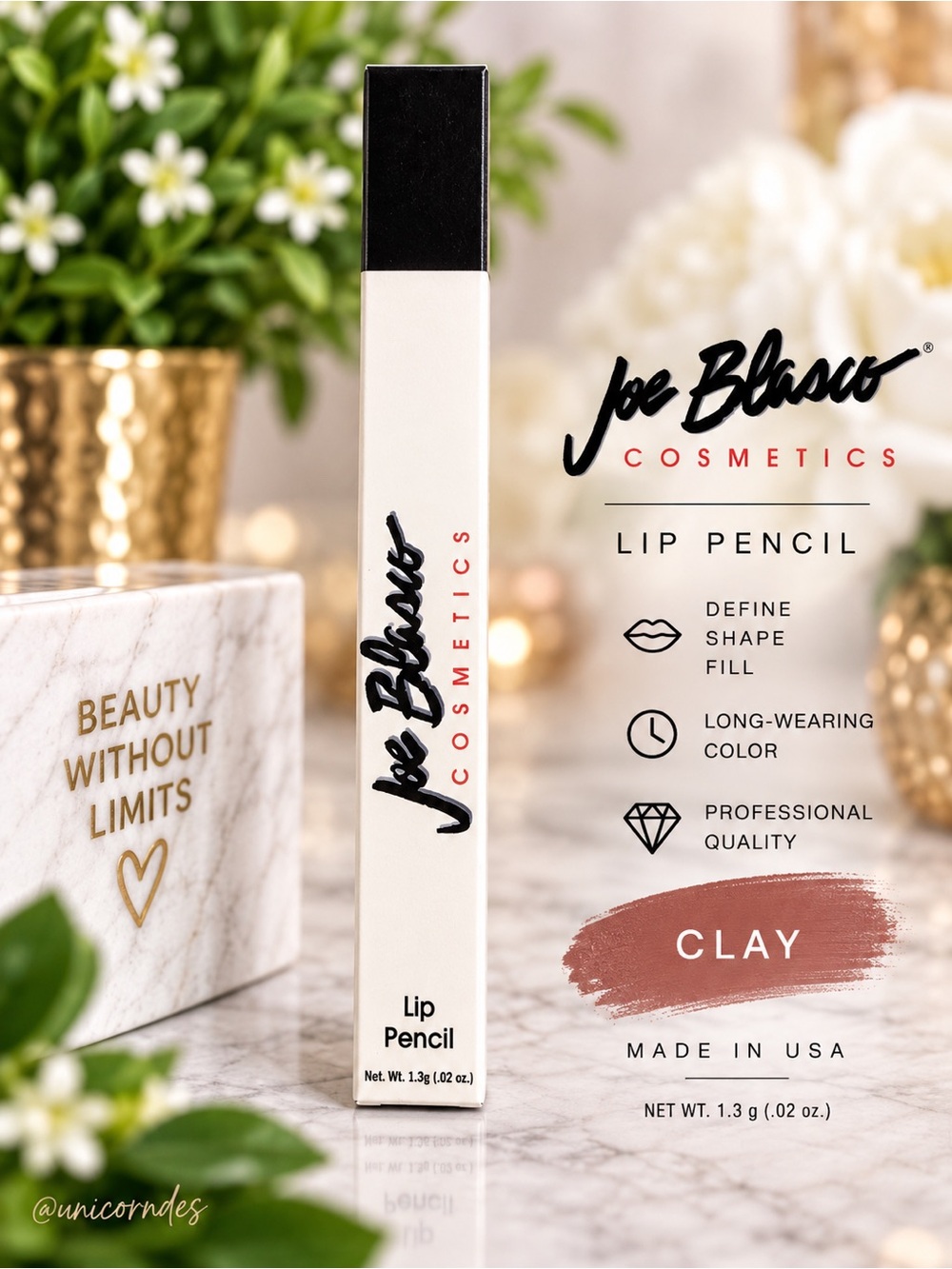 Joe Blasco Lip Pencil Clay Professional Hollywood Makeup Artist Lip Liner NIB